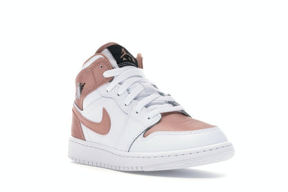 Jordan 1 Mid White Rose Gold (GS)