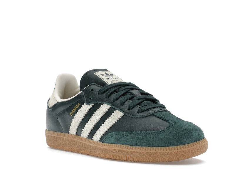 adidas Samba OG Shadow Green Cream White Gold Metallic
