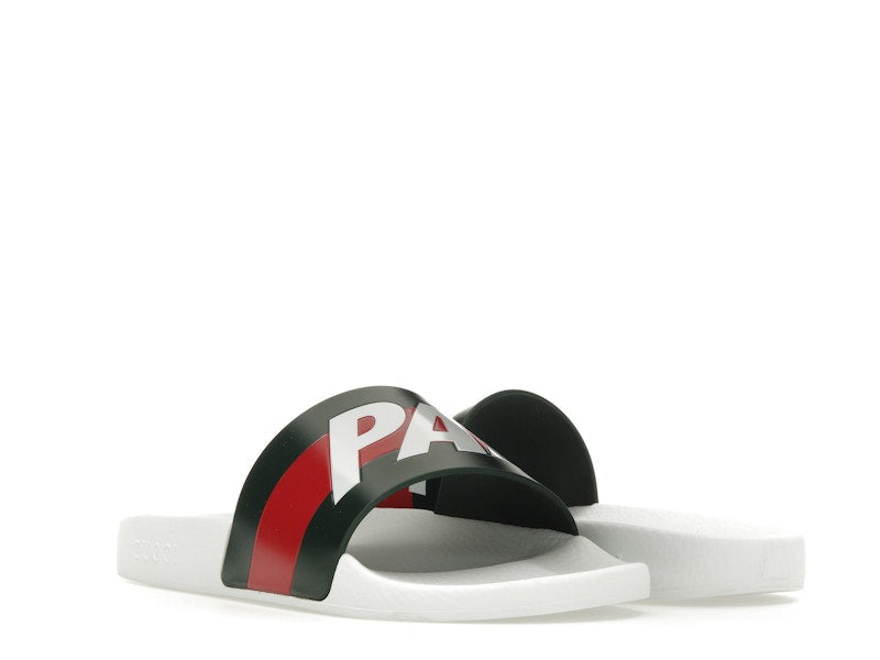 Palace x Gucci Logo Web Slide Sandal White