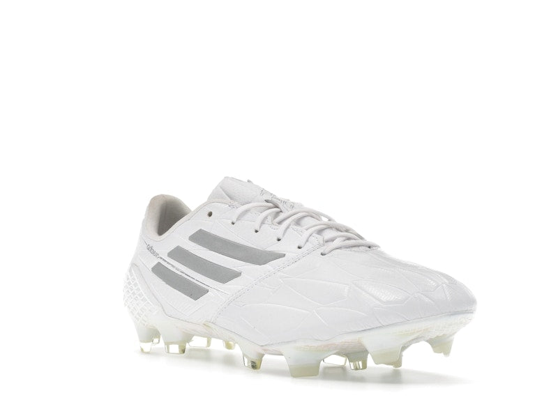 adidas Adizero F50 4 Leather FG White Silver Metallic