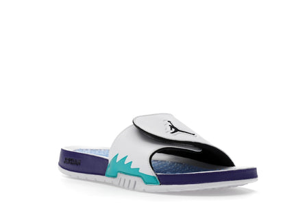 Jordan Hydro 5 Retro Slide White New Emerald Grape Ice Black