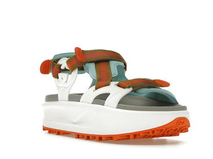 Gucci Colour Block Platform Sandal White Blue Orange (Women's)