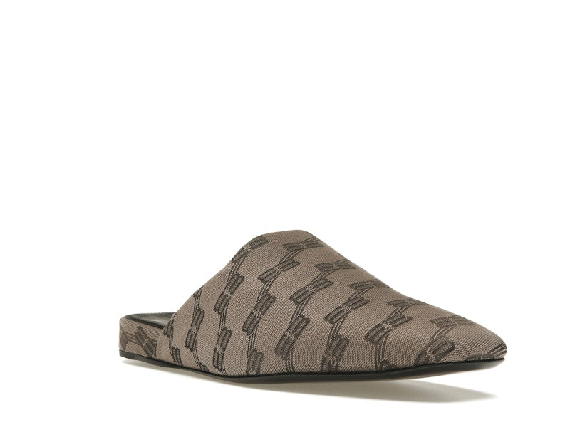 Balenciaga Cozy Jacquard Mules Brown