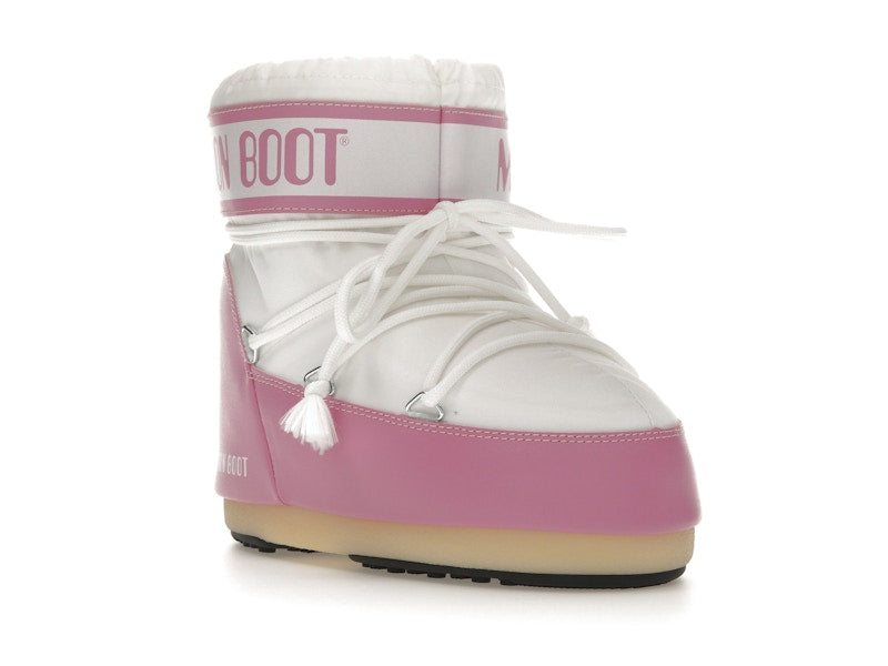 Moon Boot Icon Nylon Low Boot Pink White