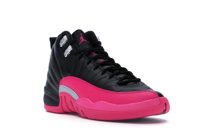 Jordan 12 Retro Black Deadly Pink (GS)