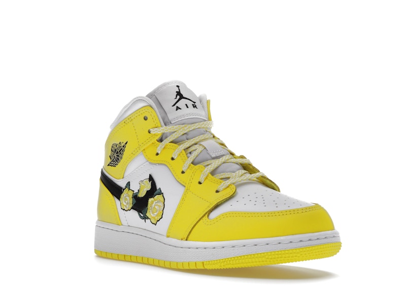 Jordan 1 Mid Dynamic Yellow Floral (GS)