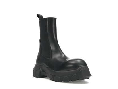 Rick Owens Lido Beatle Bozo Tractor Boots Black