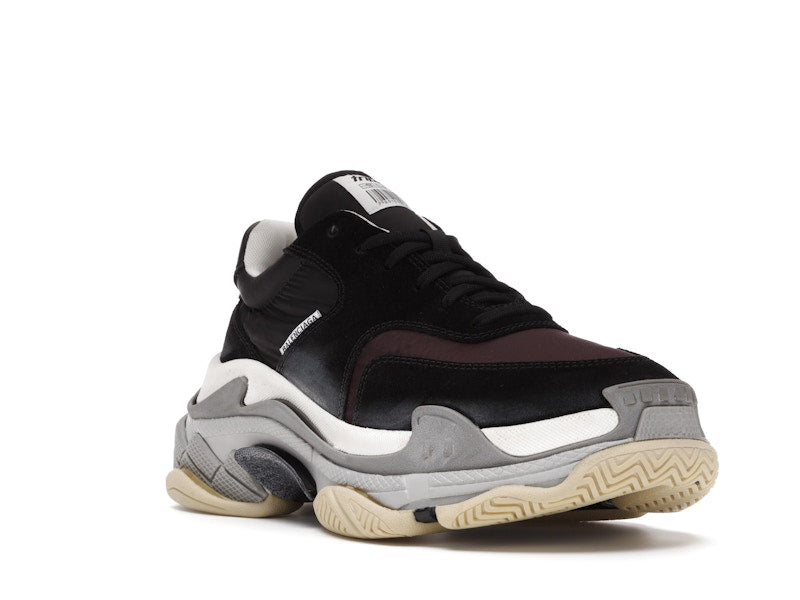 Balenciaga Triple S Black Burgundy