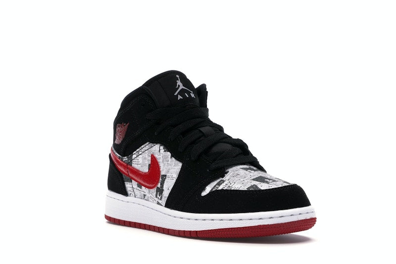 Jordan 1 Mid Newspaper Air Times (GS)