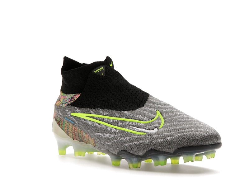 Nike Gripknit Phantom GX Elite Dynamic Fit Fusion FG Black White Blue Glow Volt