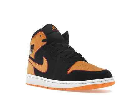 Jordan 1 Mid Fat Tongue Black Orange