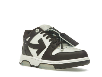 OFF-WHITE Out Of Office "OOO" Low Tops Chocolate Cream