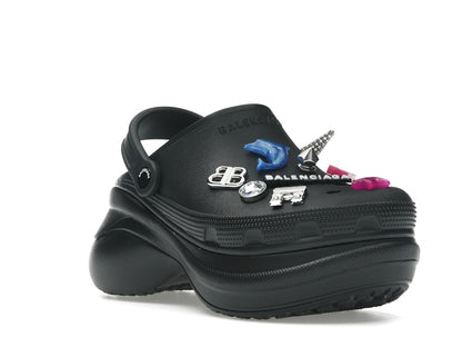 Balenciaga x Crocs Mule Black Multicolor Jibbitz (Women's)