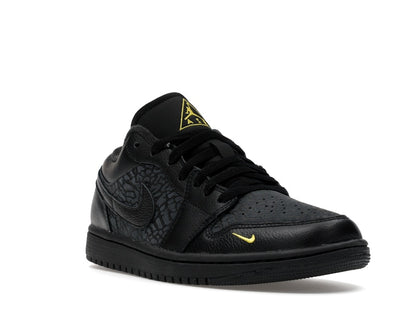 Jordan 1 Low Black Elephant Print