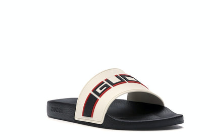 Gucci Stripe Slide White