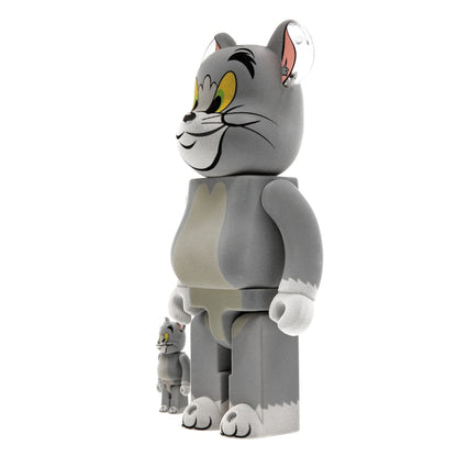 Bearbrick Tom and Jerry: Tom Flocky 100% & 400% Set