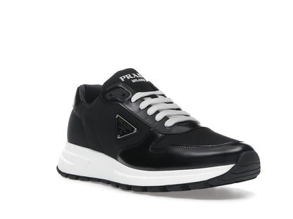 Prada PRAX 01 Sneakers Re-Nylon Brushed Leather Black White