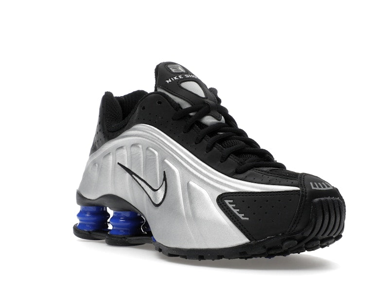 Nike Shox R4 Metallic Silver Black Racer Blue (Women's)