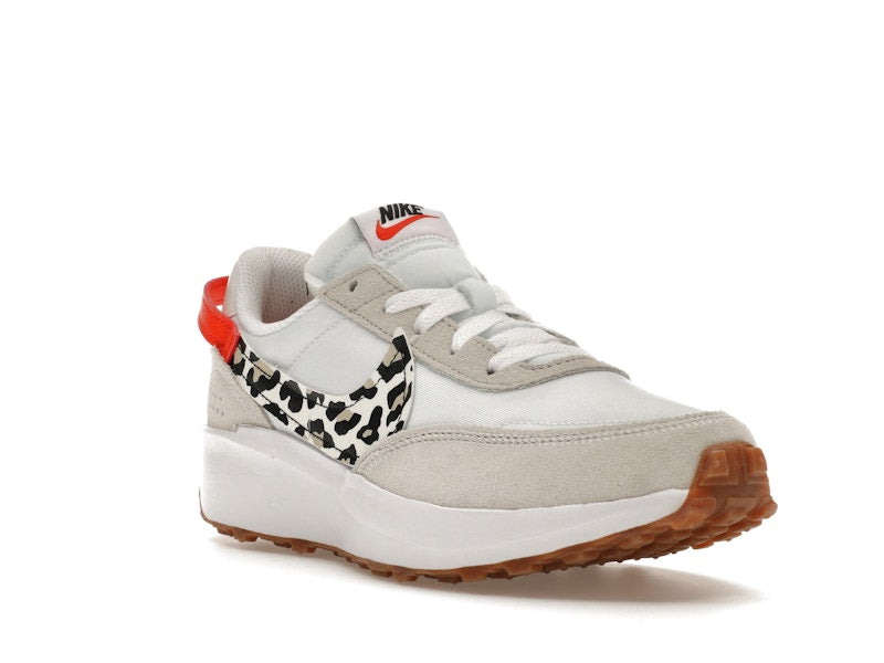 Nike Waffle Debut White Team Orange Leopard (Women's)