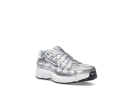 Nike P-6000 White Metallic Silver (GS)