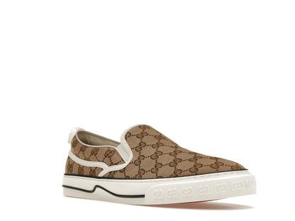 Gucci Tennis 1977 Slip On Beige Ebony