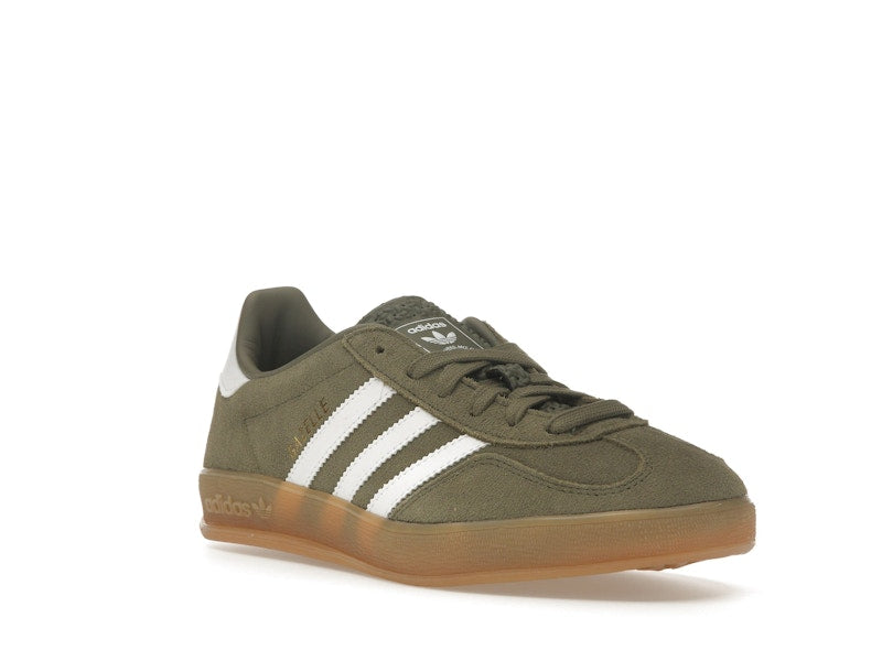 adidas Gazelle Indoor Olive Strata Cloud White Gum