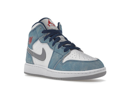 Jordan 1 Mid SE French Blue Light Steel (GS)