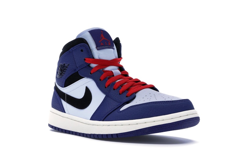 Jordan 1 Mid Deep Royal Blue Black