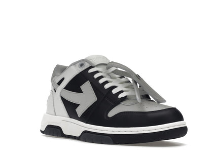 OFF-WHITE Out Of Office OOO Low Tops Light Grey Black