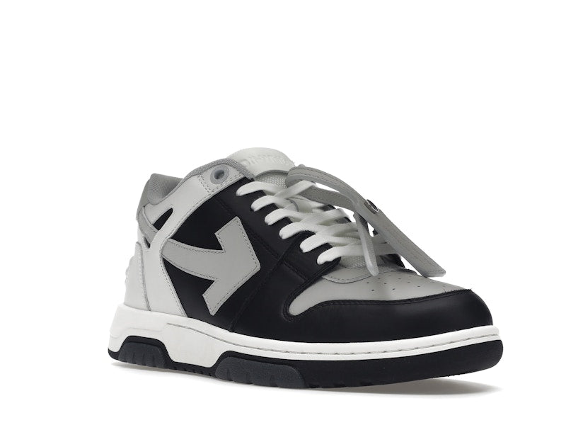 OFF-WHITE Out Of Office OOO Low Tops Light Grey Black