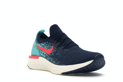 Nike Epic React Flyknit College Navy Hyper Jade