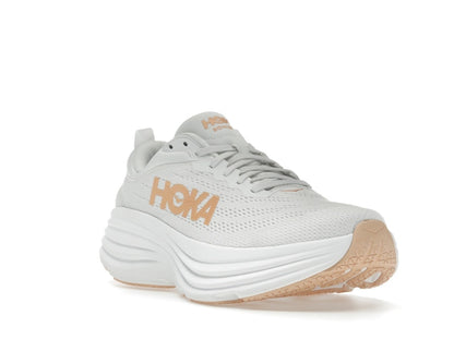 Hoka One One Bondi 8 White Cantaloupe (Women's)