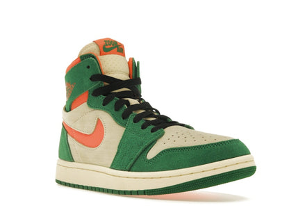 Jordan 1 High Zoom Air CMFT 2 Pine Green Orange Blaze (Women's)