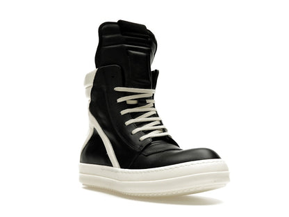 Rick Owens Strobe Geobasket High Black Milk