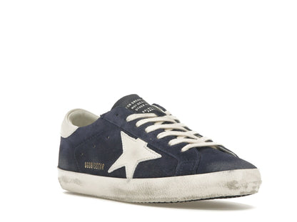Golden Goose Super-Star Navy Suede White
