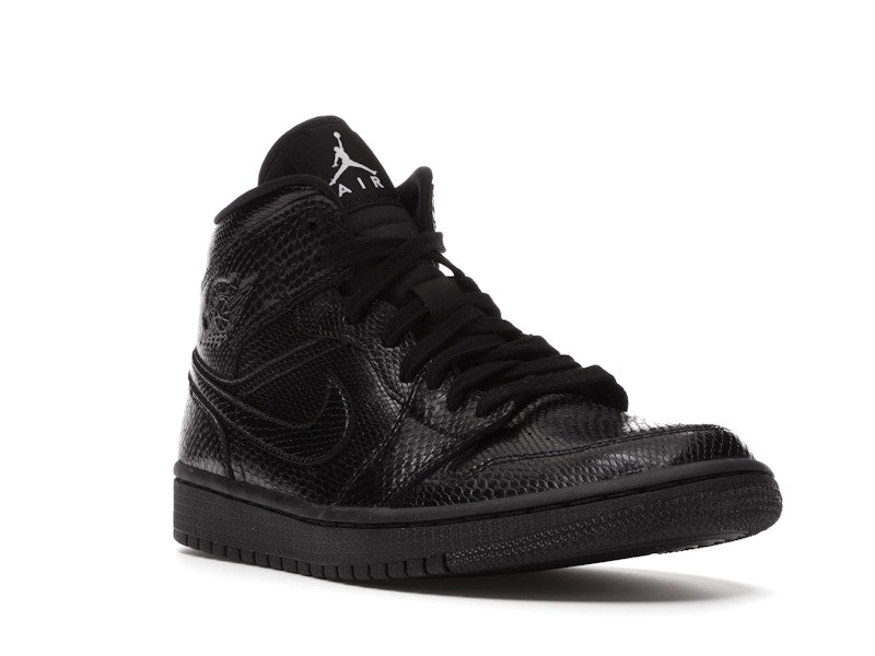 Jordan 1 Mid Black Snakeskin (Women's)