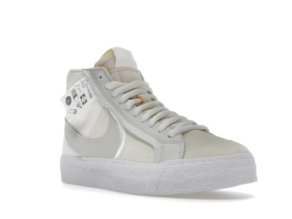 Nike SB Blazer Mid Warning Label Summit White