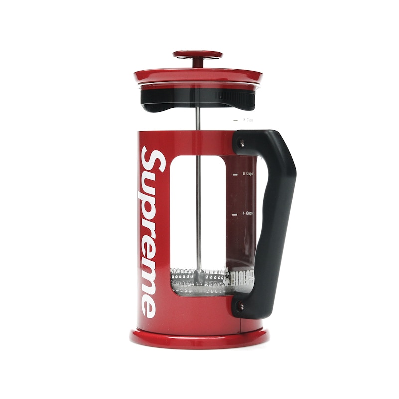 Supreme Bialetti 8-Cup French Press Red