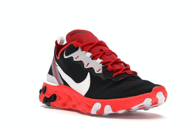 Nike React Element 55 Black White Red Orbit