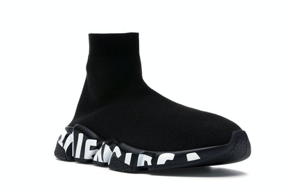 Balenciaga Speed Graffiti Trainers Black