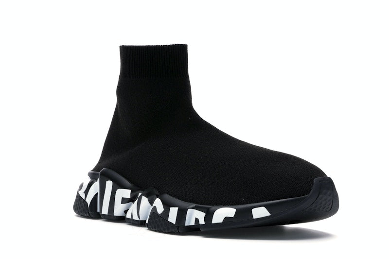Balenciaga Speed Graffiti Trainers Black