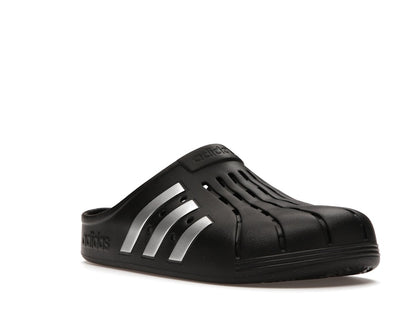 adidas Adilette Clog Black Silver
