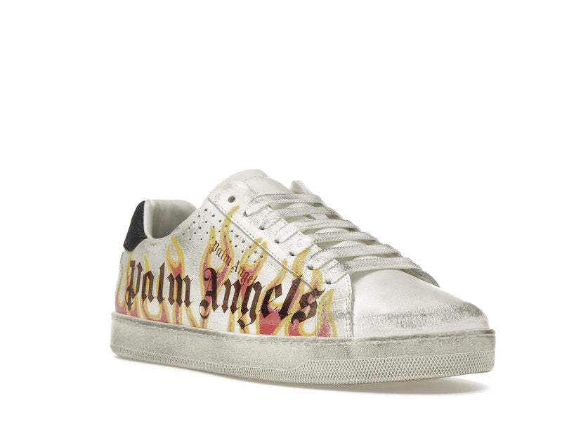 Palm Angels Palm One Low-Top Flame Print White Multi