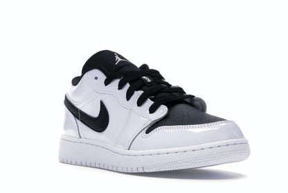 Jordan 1 Low White Black Patent (GS)