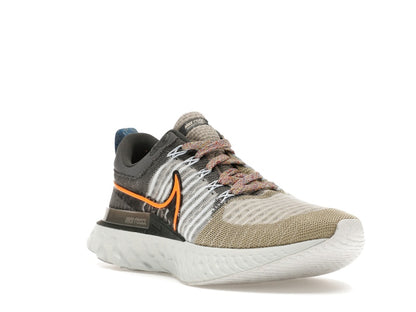 Nike React Infinity Run Flyknit 2 Light Bone Grey Orange