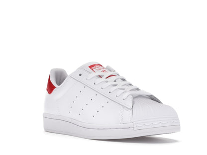 adidas Superstan White Scarlet