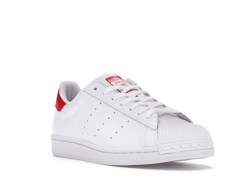 adidas Superstan White Scarlet