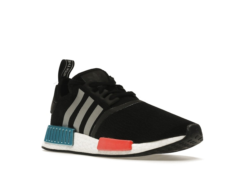 adidas NMD R1 Black Silver Solar Red