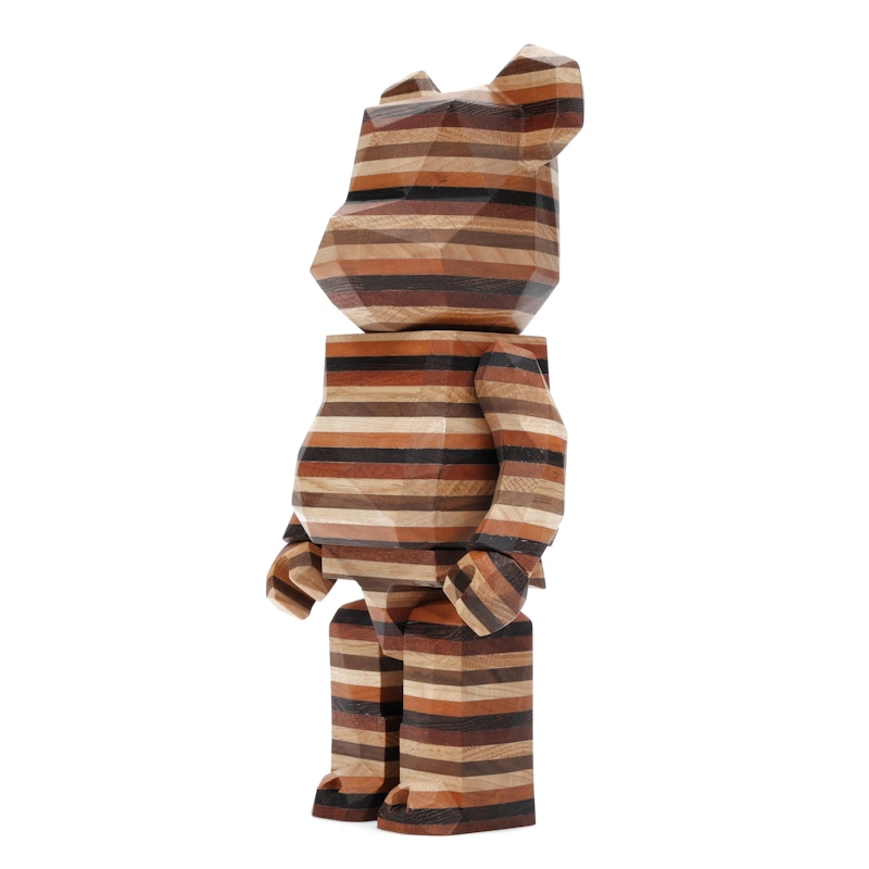 Bearbrick Karimoku Fragment Polygon-Horizon 400% Wood