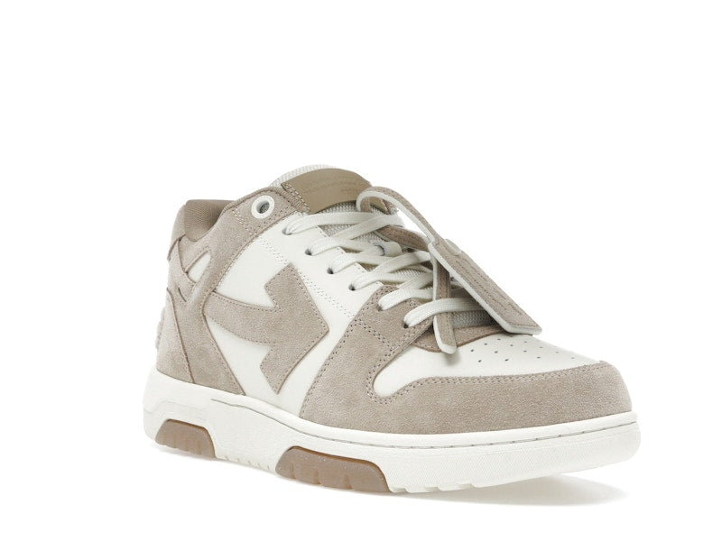OFF-WHITE Out Of Office OOO Low Tops Beige Natural Suede